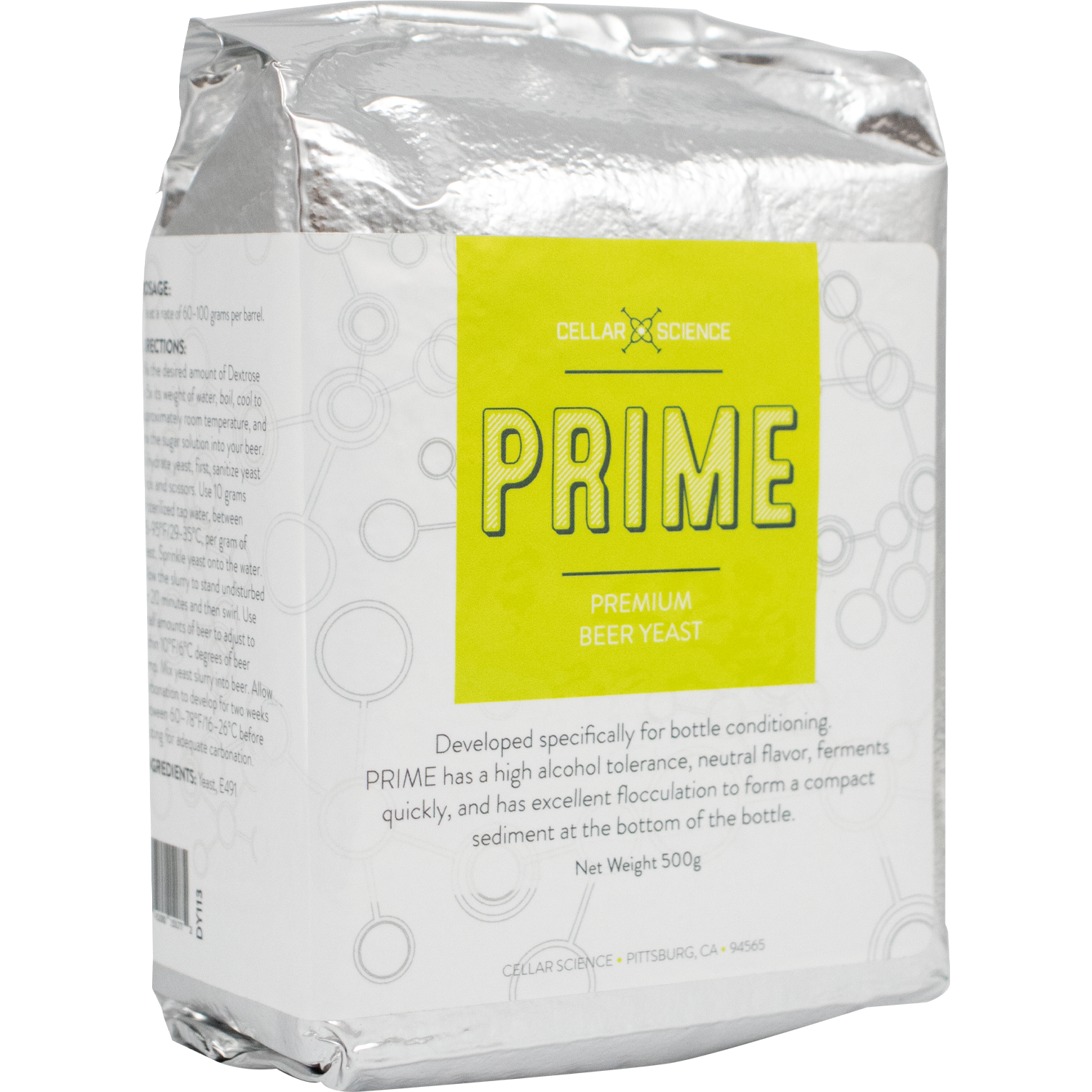 CellarScience - Dry Yeast - PRIME Cask & Bottling Yeast (500 g)