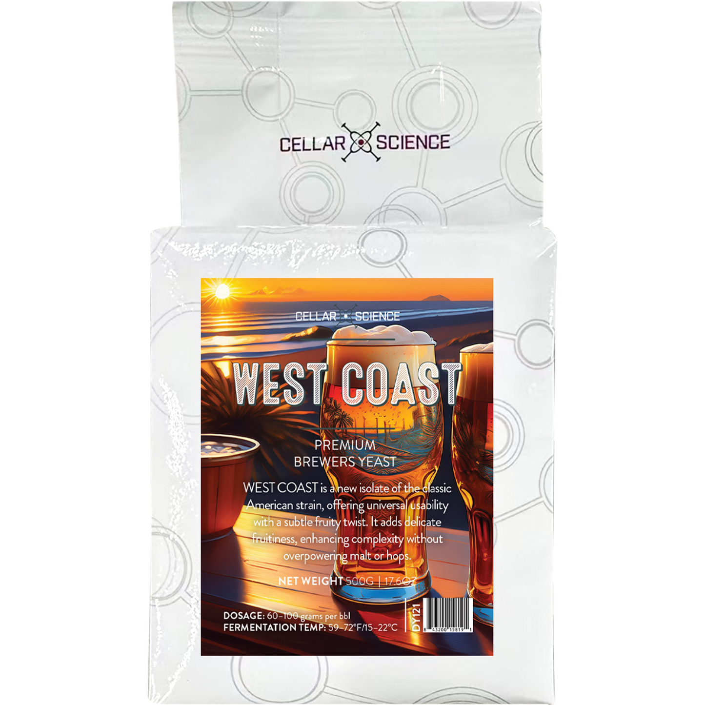 CellarScience - Dry Yeast - WEST COAST (500 g)