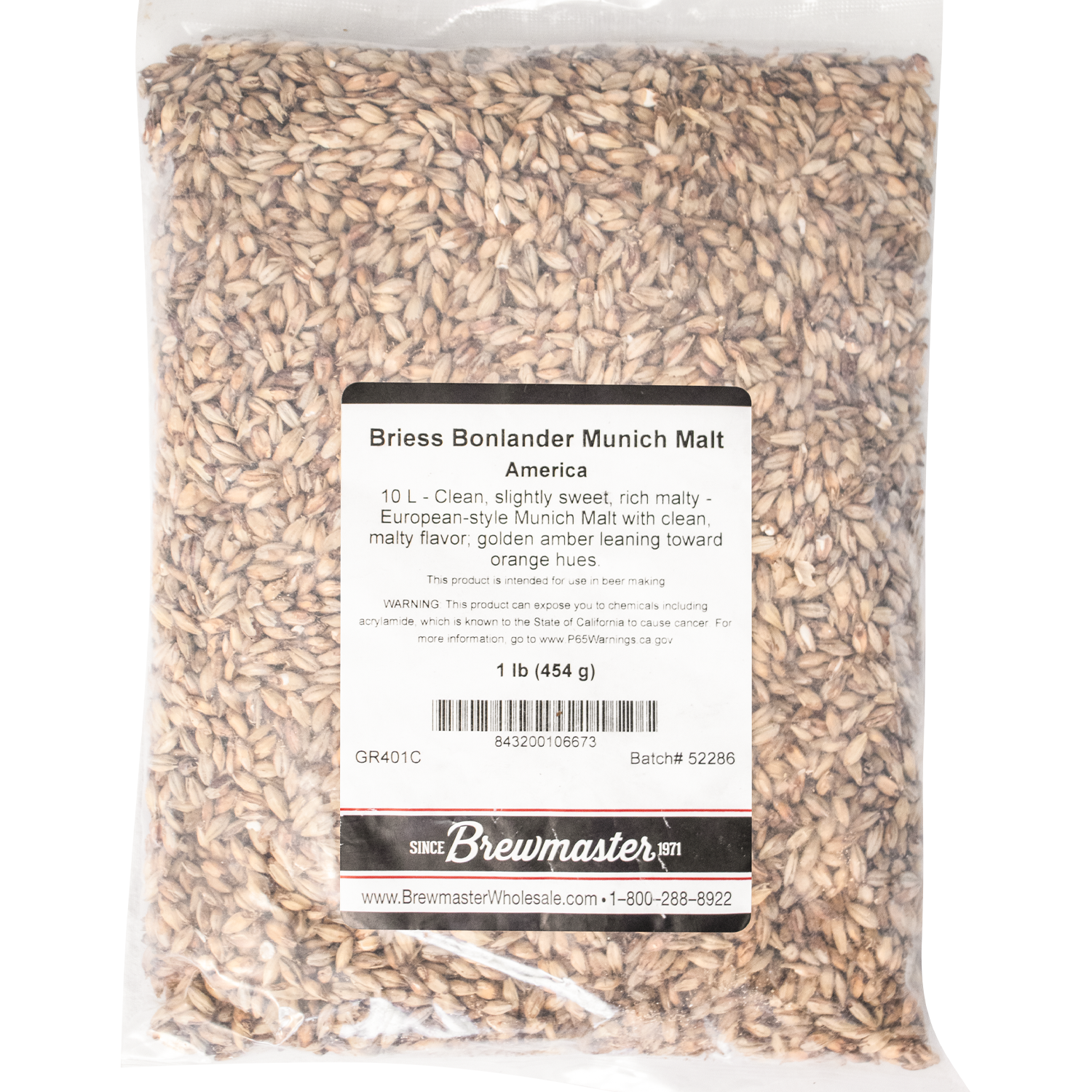Malt - Briess Bonlander Munich  (50 lb Sack)